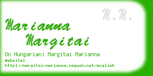 marianna margitai business card